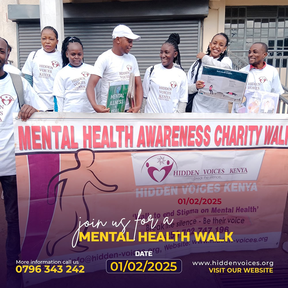 Mental health awareness walk,in Githurai and Mwiki